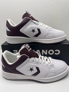 Converse Men’s A11960C WEAPON OX
WHITE/BLOODSTONE/WHITE Sneakers